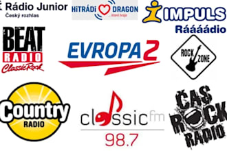 play and advertise all styles of music on czechia radio