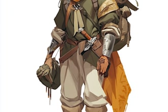 design 2d game character illustration