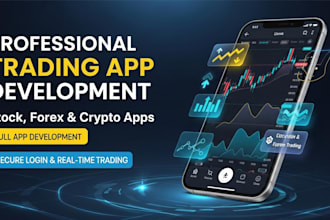 develop trading app, stock trading app, forex trading app
