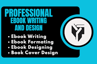 write and design professional ebook, and book layout