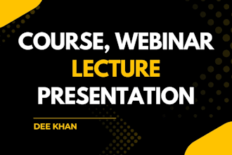 redesign presentation for your course, webinar or online lecture