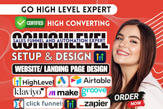 be go high level sales funnel expert email campaign gohighlevel landing page
