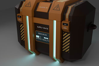 design game ready low poly models