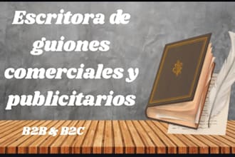write engaging business and advertising scripts in spanish