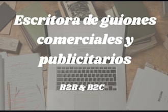 write engaging business and advertising scripts in spanish