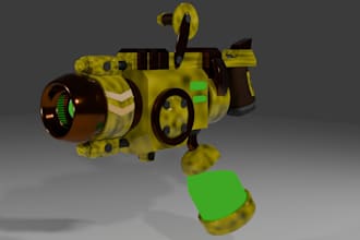 make custom low poly 3d props