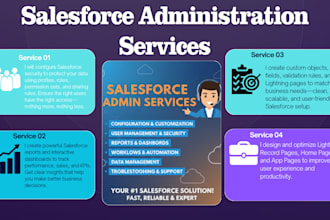 provide salesforce CRM, admin and sales cloud services