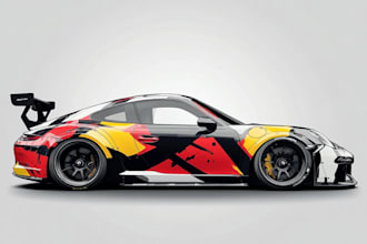 vehicle wrap design, car wrap design