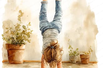 illustrate children story book illustration watercolor