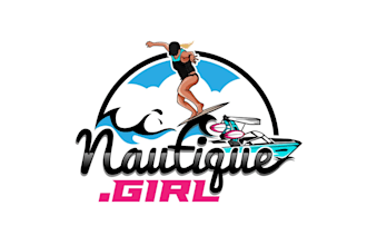 create attractive and imagination surfer logo design
