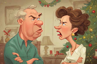 illustration christmas book holiday funny cartoon caricature