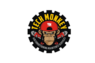 design super electrical tech monkeys logo