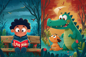 illustrate charming children book illustrations for your children book story