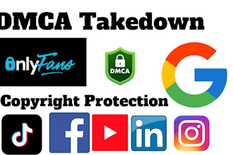 send dmca takedown notice to tiktok, twitter, youtube, facebook, google
