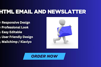 custom business email template and newsletter design