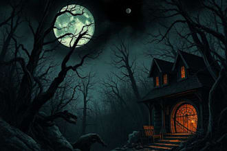 draw dark art illustration with engraving style