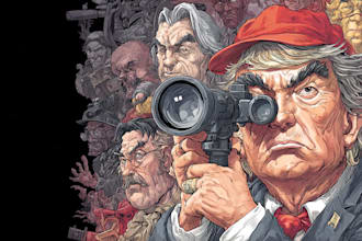 make professional political cartoon and caricature portrait