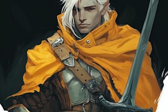 draw your oc and dnd character illustration