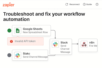troubleshoot and fix your workflow automation in zapier, n8n, or make