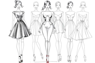 draw fashion illustration and sketches