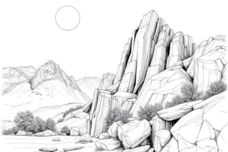do a highly detailed graphic line art and sketch