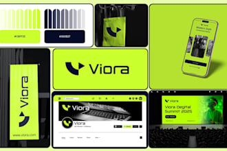 design business logo and brand identity with complete branding kit