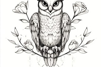 make a minimalist lineart tattoo design or illustration