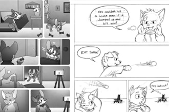 draw nsfw sfw in furry anime manga or comic style and webtoon