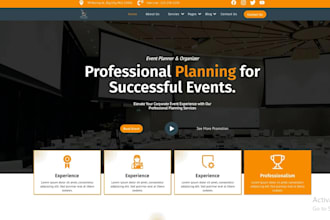 design event planning travel booking website rsvp conference website
