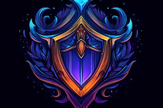 make a  fantasy game logo and branding