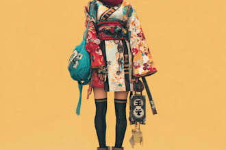 create your own japanese fan art or comic character