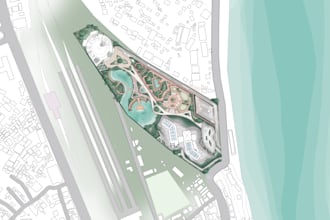 do 2d site plan render on photoshop