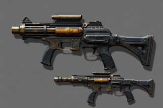 design unique weapons illustrations