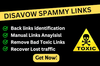 disavow bad backlinks remove negative SEO penalty, toxic link