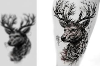 create unique customized realism tattoo design