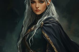 illustrate your ttrpg oc, vtm, fantasy, dnd character art