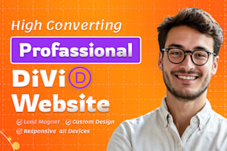 design divi website or divi theme customization with divi as a divi expert