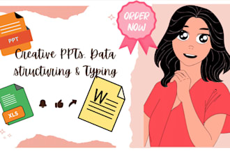 do data entry, PPT design, and video editing