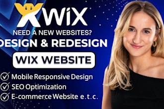 build wix website design, wix redesign, develop  wix studio, and wix ecommerce