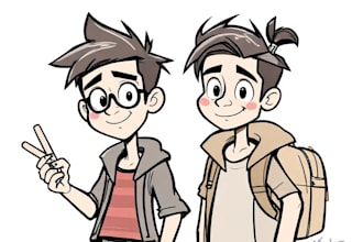 sketch your cartoon character