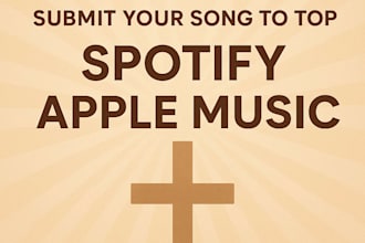submit your gospel christian song to top spotify and apple music playlists