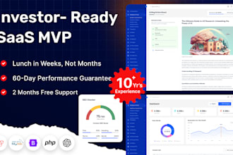 develop investor ready saas mvp with ai integration