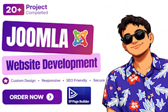 develop joomla website using sp page builder