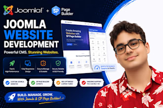 develop joomla website using sp page builder