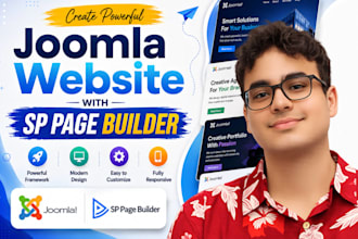 develop joomla website using sp page builder