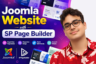 develop joomla website using sp page builder