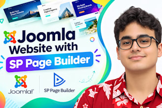 develop joomla website using sp page builder