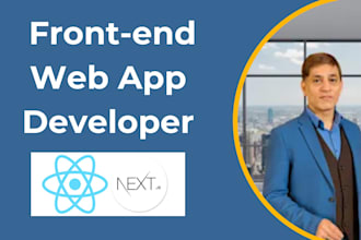 be your front end web app developer react and next js