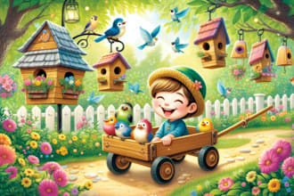 draw illustrate of children book illustrations and cover