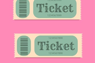 event ticket and flyer design